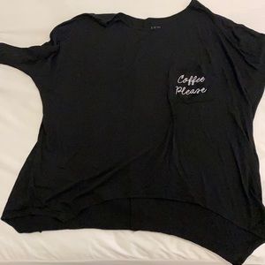 Fifth Sun Off the Shoulder - Coffee Please shirt